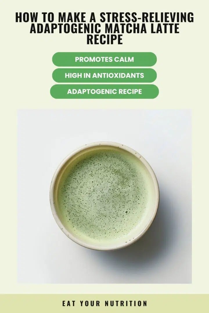 stress relieving adaptogenic matcha latte
