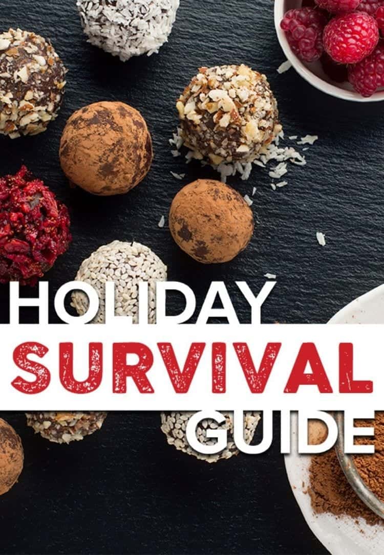 Healthy holiday survival guide. Eating nutrition guide