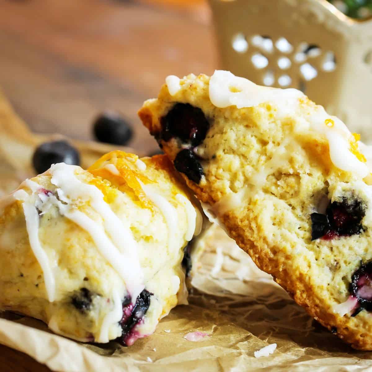 blueberry breakfast cookie made with oatmeal