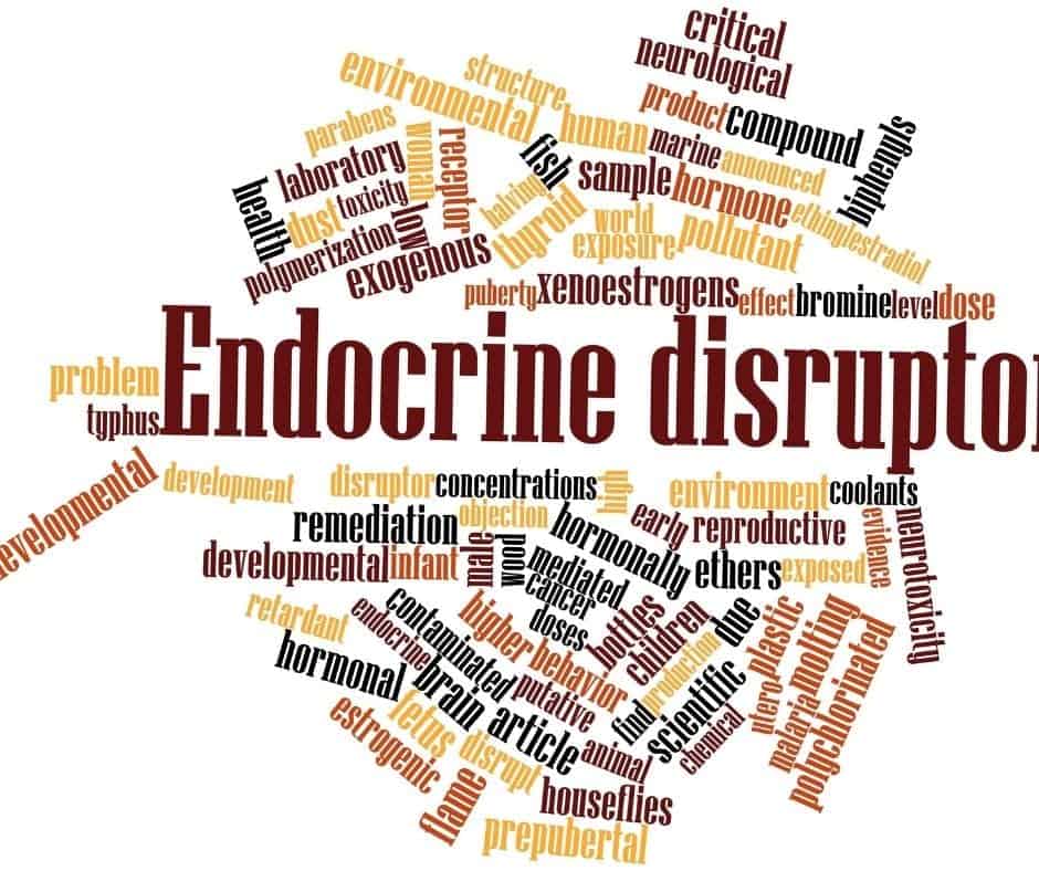 Endocrine disruptors messing with your hormones.