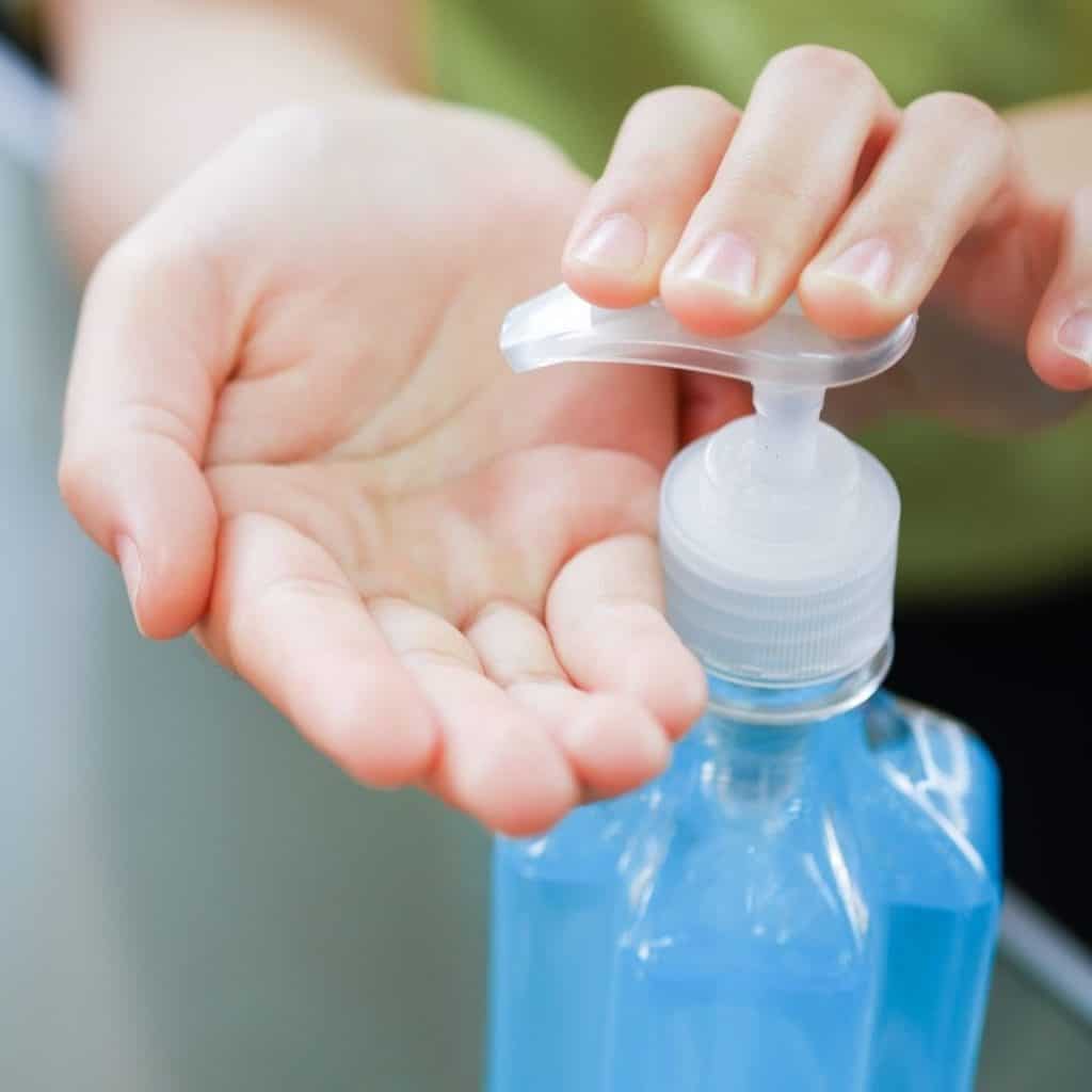 Antibacterial hand sanitizer for cold.