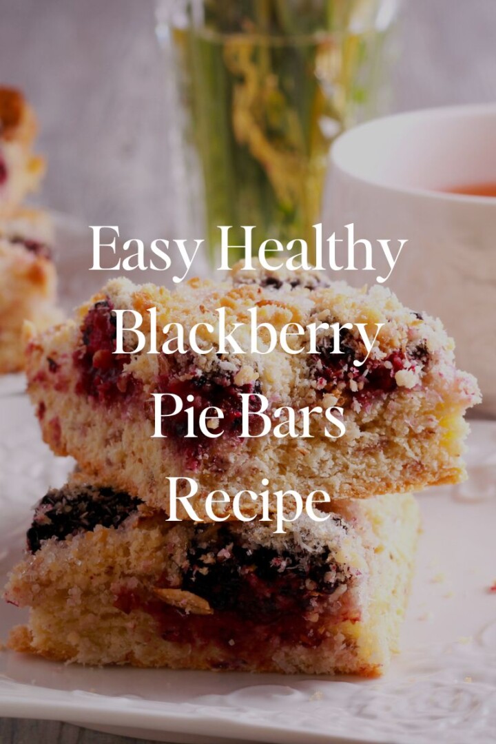 Easy Healthy Blackberry Pie Bars Recipe