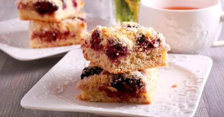 Easy Healthy Blackberry Pie Bars Recipe