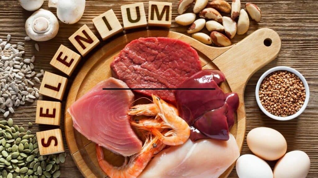 Healthy diet foods and sources of selenium for thyroid function and hypothyroidism.