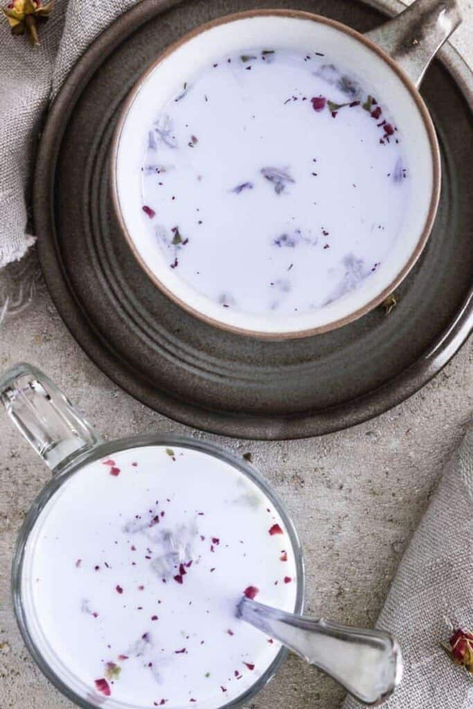 Blueberry moon milk recipe.