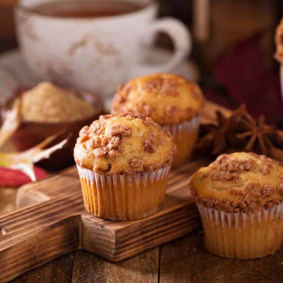 Cinnamon streusel muffins, gluten-free.