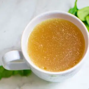 Ginger turmeric bone broth recipe for healthy gut.