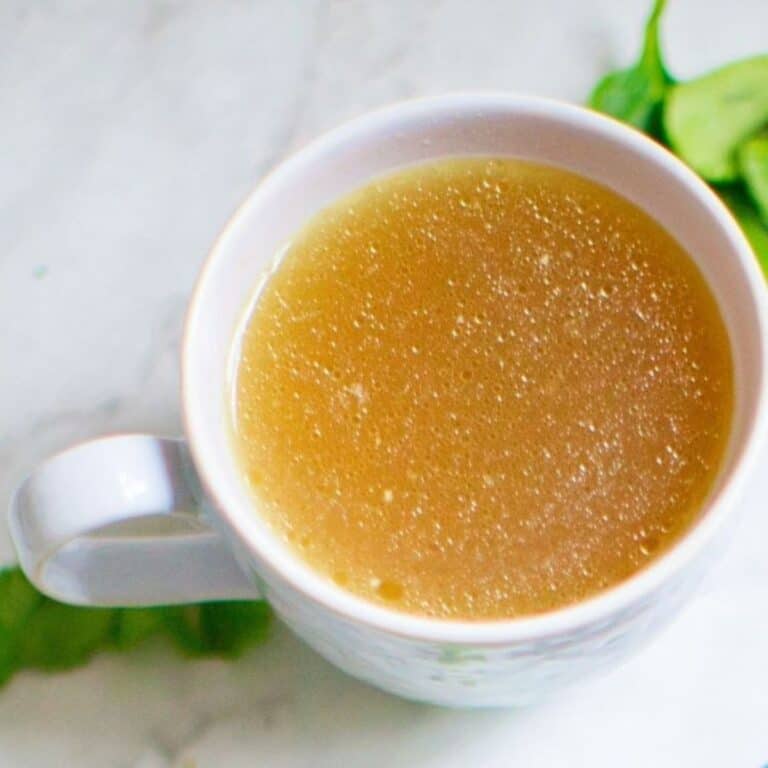 Ginger turmeric bone broth recipe for healthy gut.
