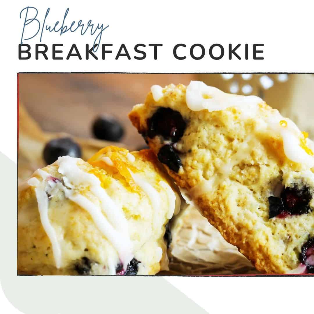 Blueberry breakfast cookie