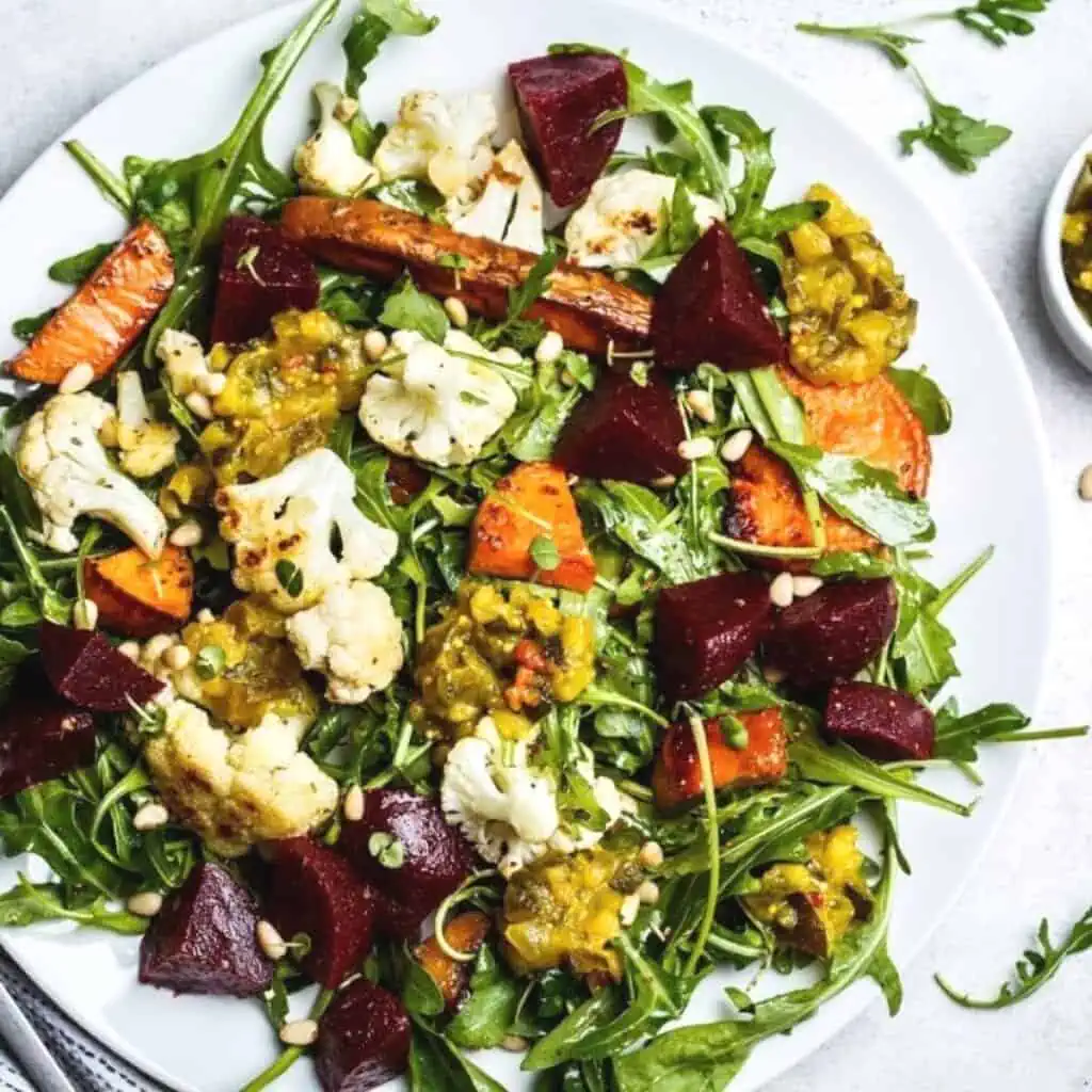 Simple Roasted Beet Salad Recipe that is great for energy