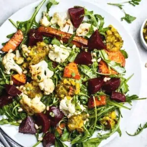 Simple Roasted Beet Salad Recipe that is great for energy.