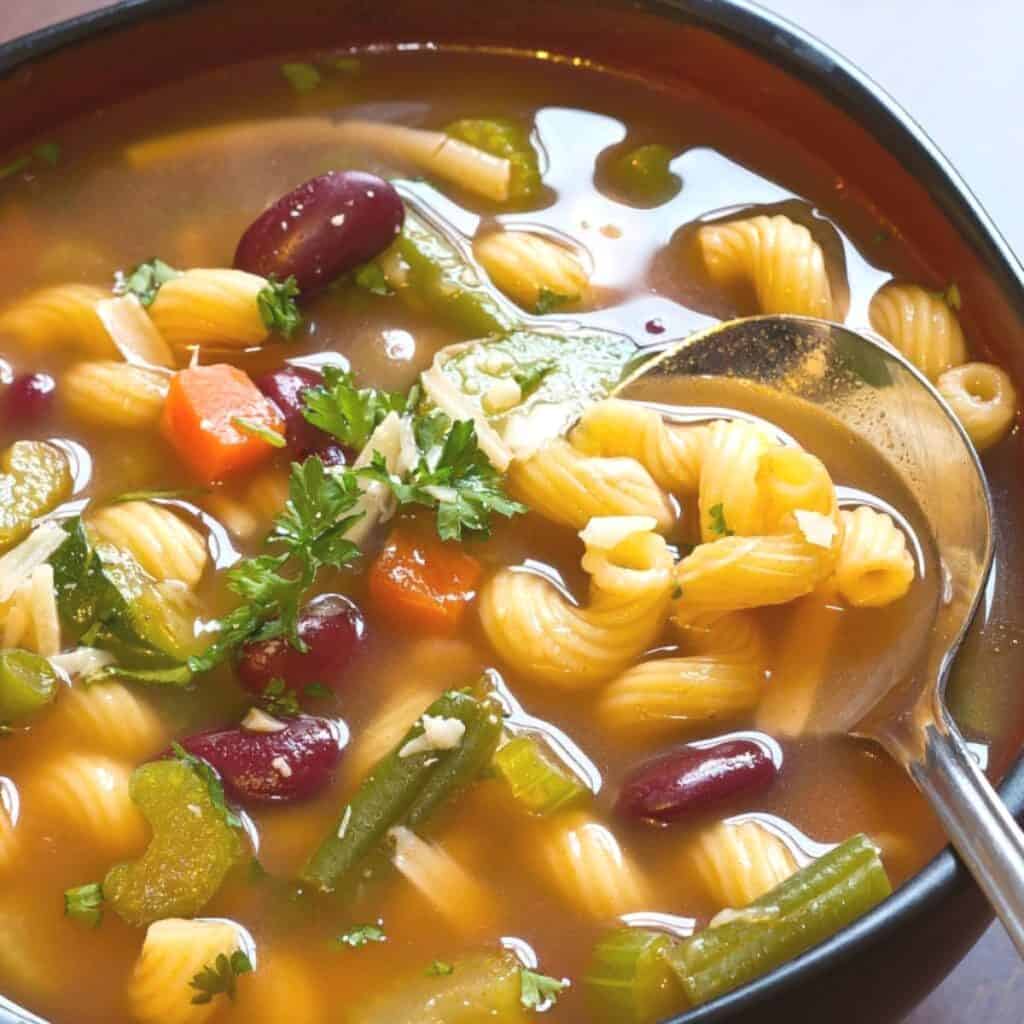 Spicy, Vegan Minestrone Soup Recipe - Gluten Free