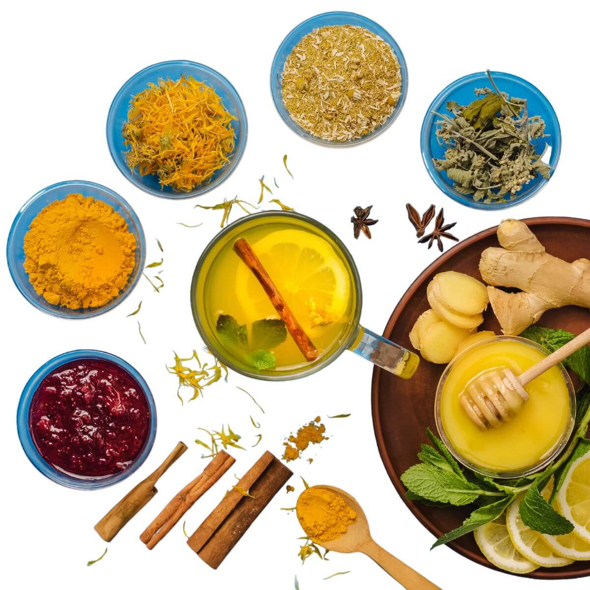 Immune boosting herbs to strengthen the body and for helping the immune system.