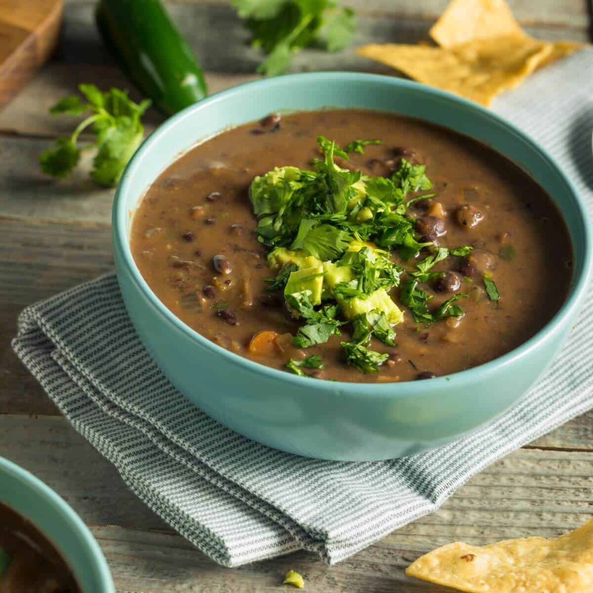 Slow cooker black bean soup recipe