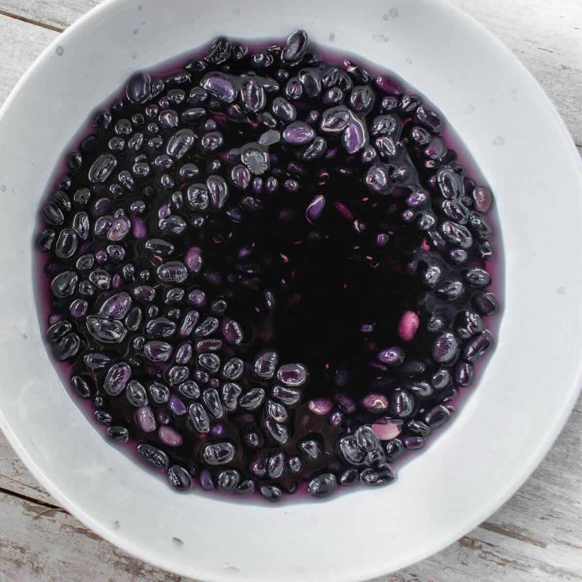 soaking dried black beans overnight
