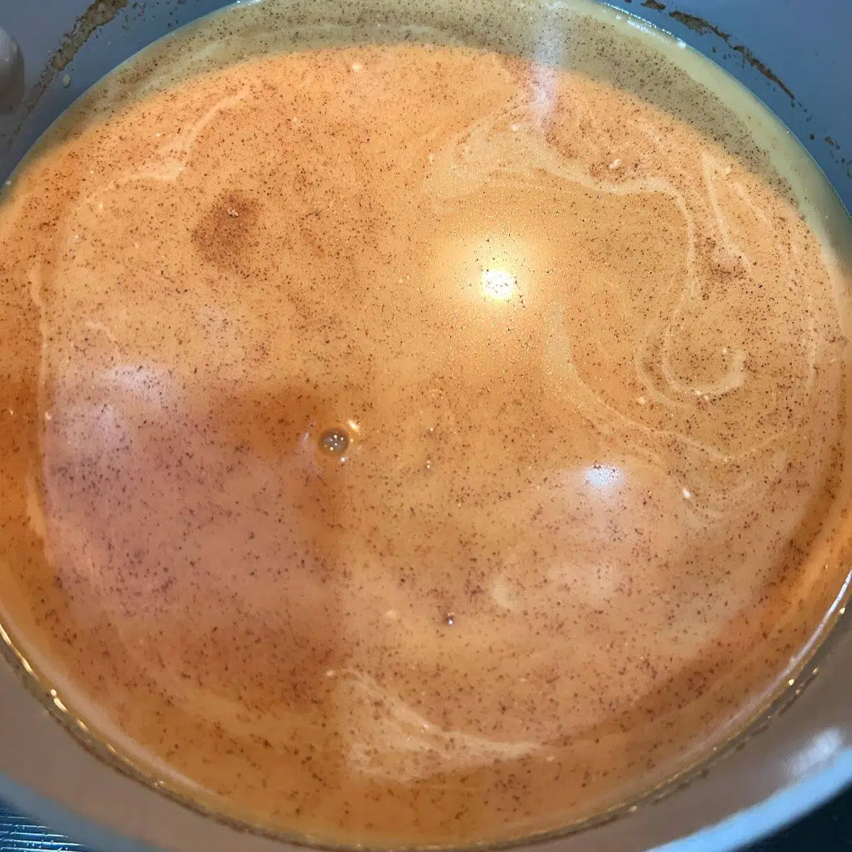 In a medium sized saucepan combine all the ingredients and simmer for 5 minutes