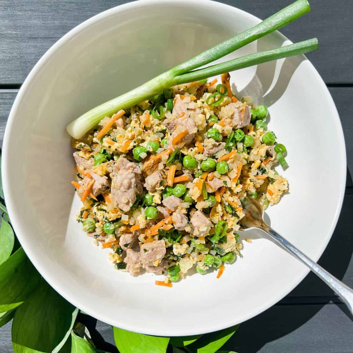 Pork fried rice stir fry recipe