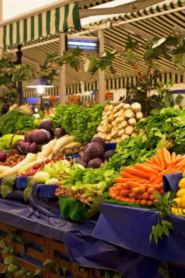 Shop at the store for organic foods to benefit your health.