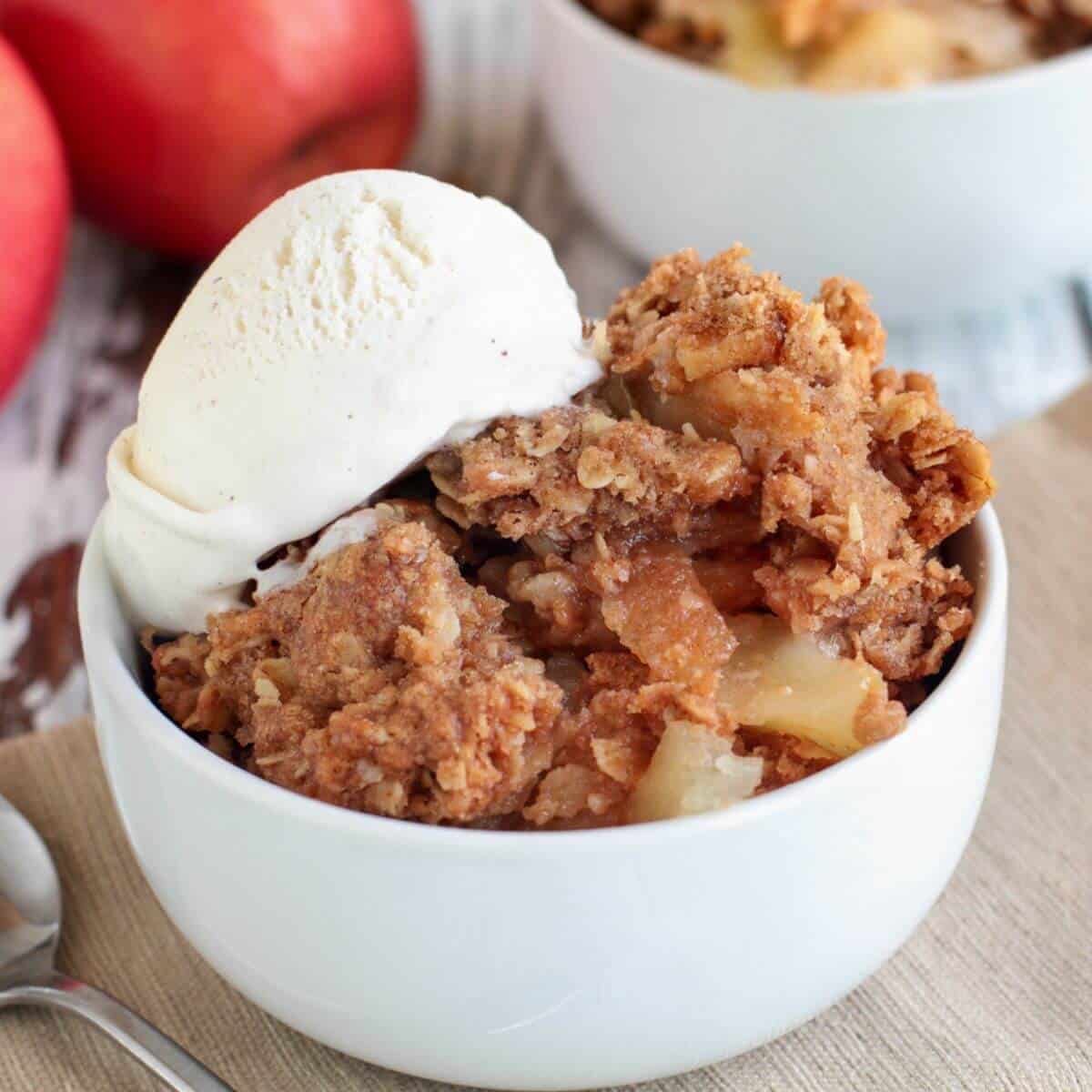 Healthy apple crisp ingredients