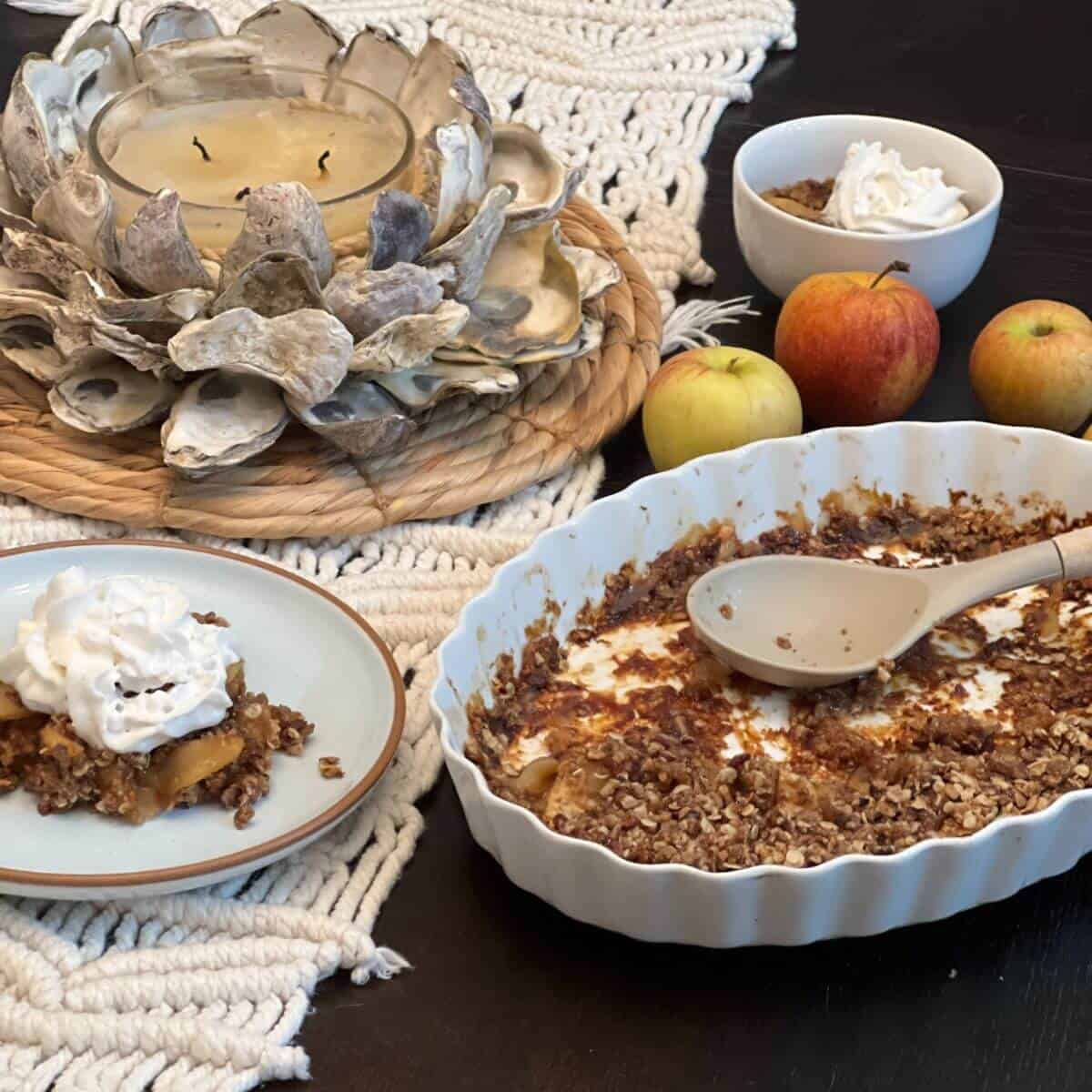 The best easy healthy apple crisp