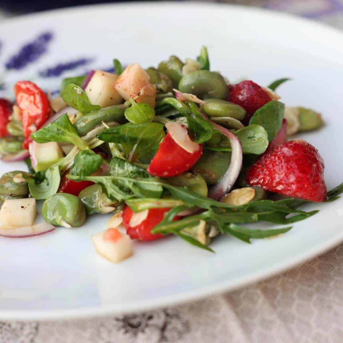 Easy to Make Superfood Salad with Cilantro Tahini Dressing