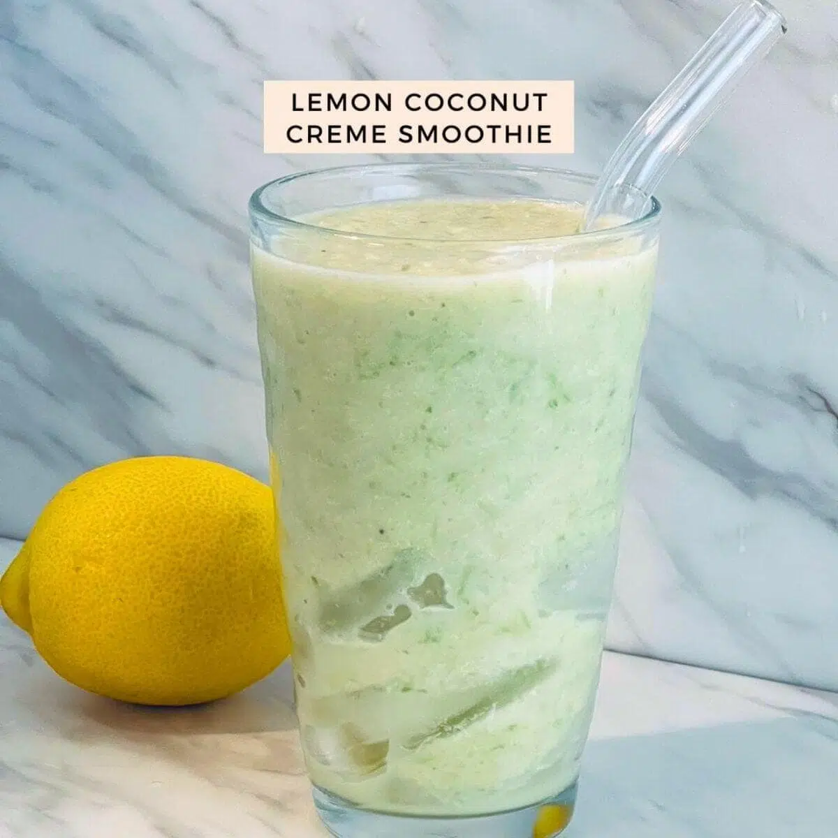 Healthy lemon coconut smoothie recipe