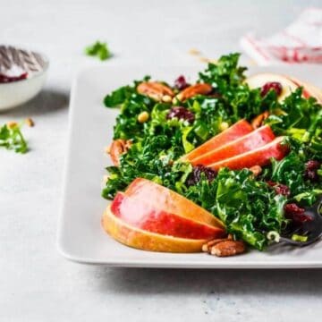 Massaged kale salad with apple recipe