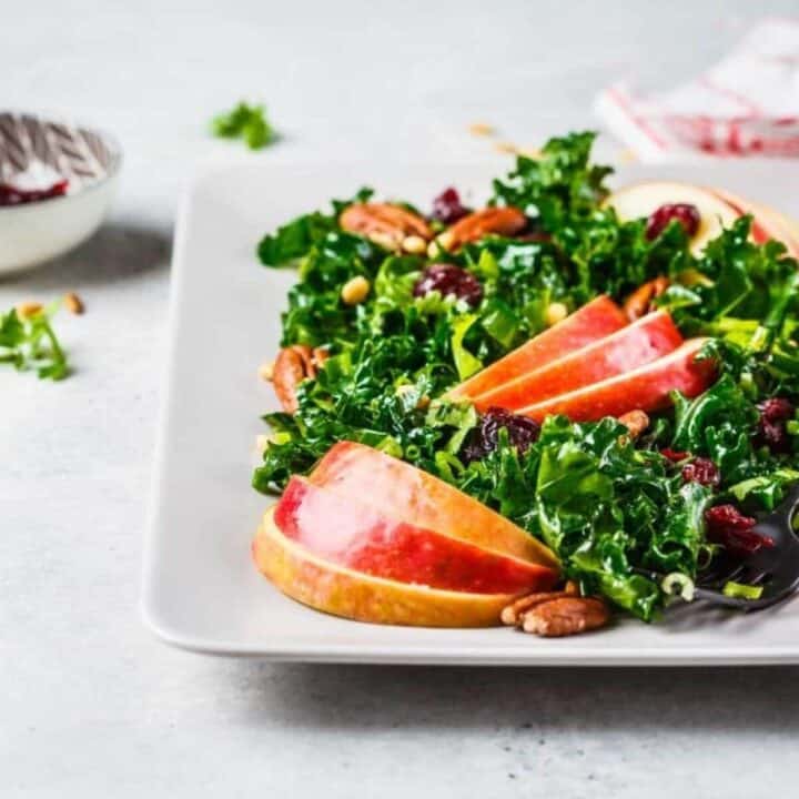 Massaged kale salad with apple recipe