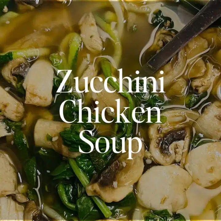 Zucchini Chicken Soup