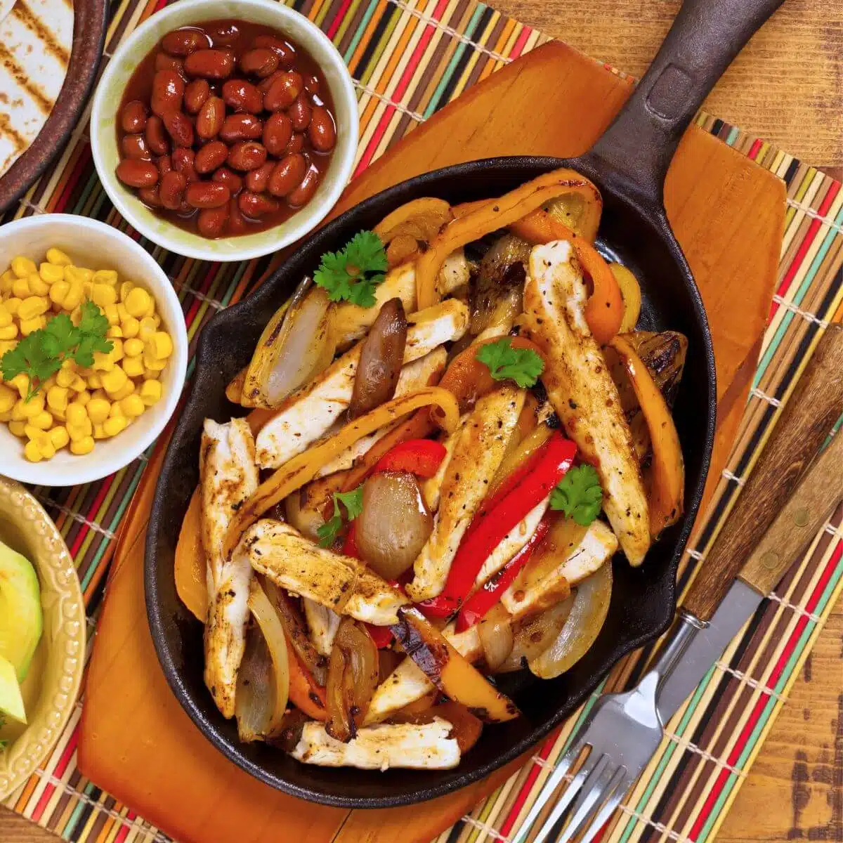 chicken fajitas