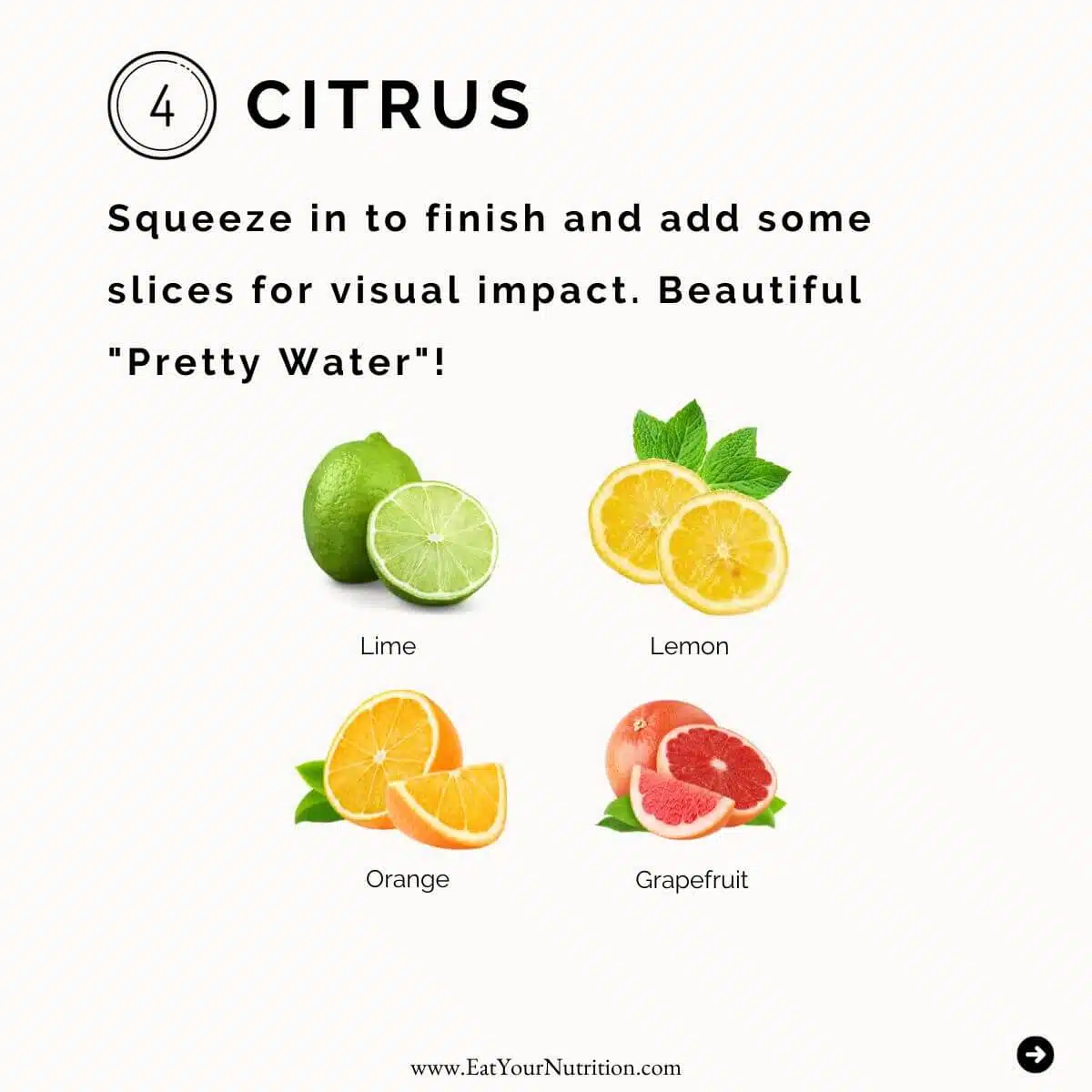citrus added to fruit infused agua fresca pretty water
