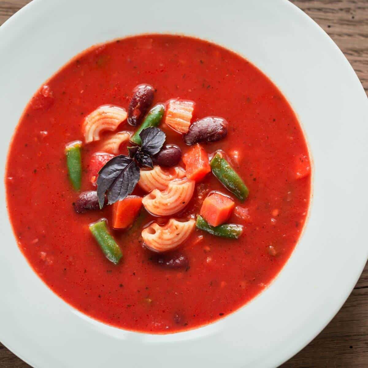 vegan gluten free minestrone soup