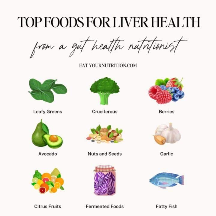 Top foods for liver health, from a gut health nutritionist.