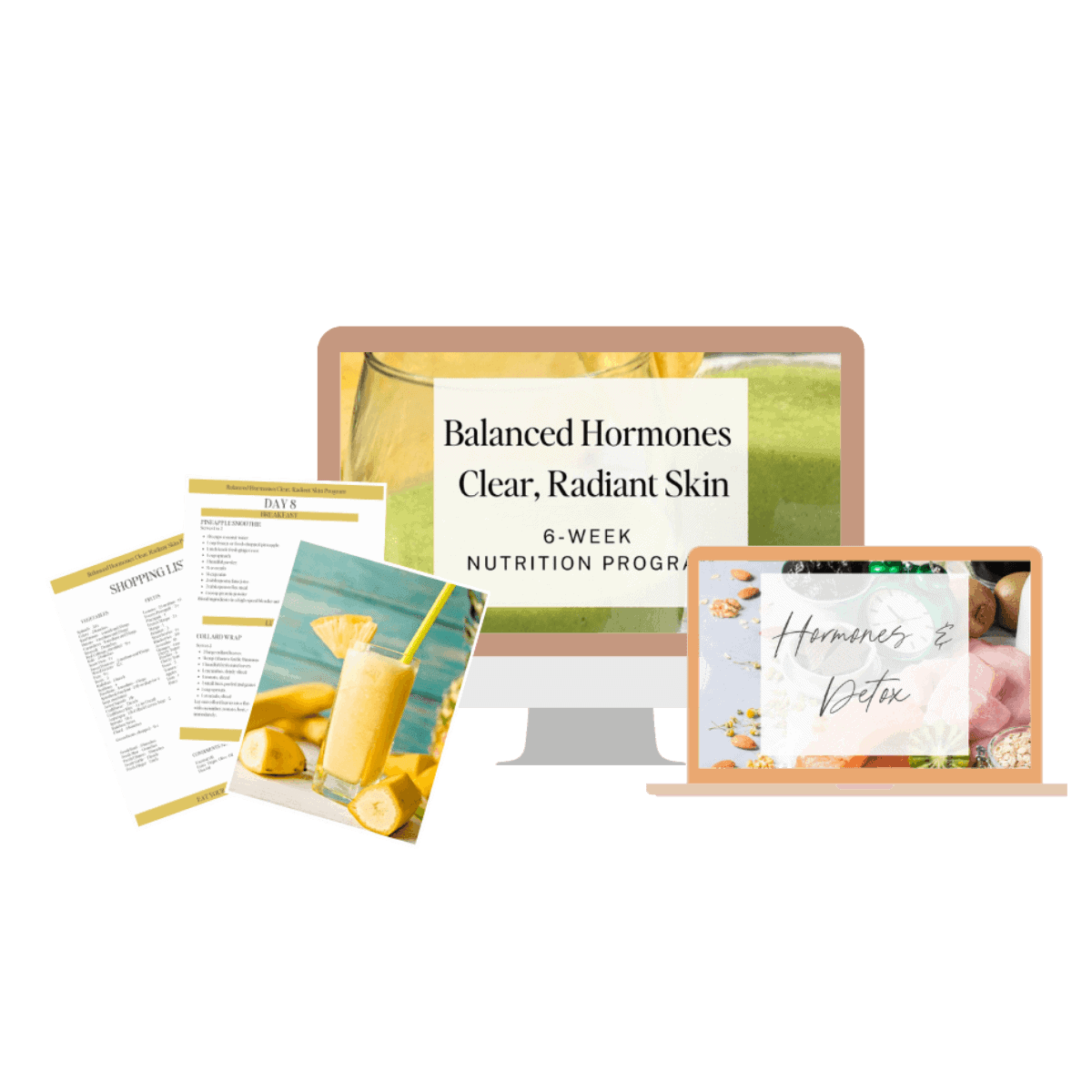 Balanced hormones clear radiant skin program