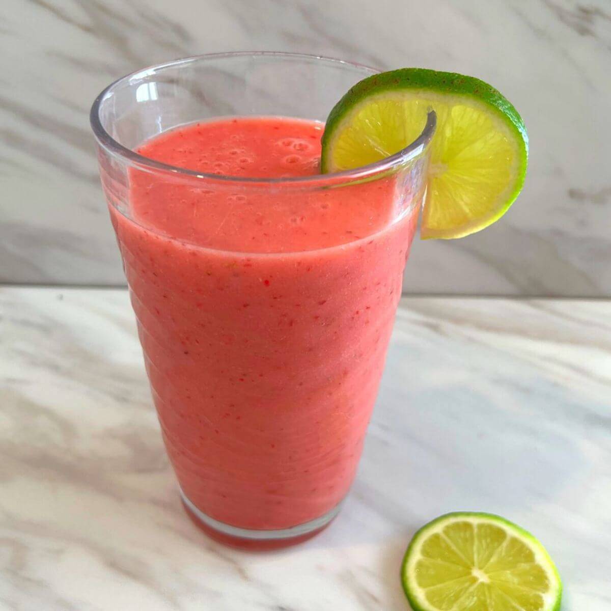 Easy to make strawbery watermelon smoothie recipe