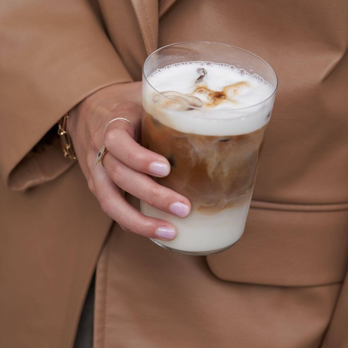 Starbucks homemade iced brown sugar oat milk latte.