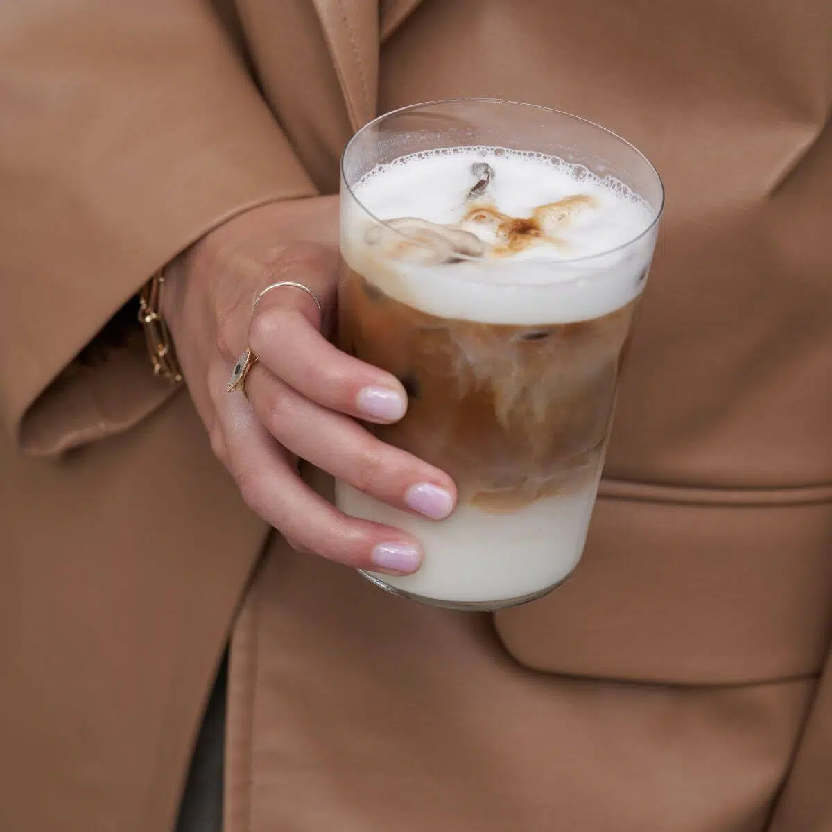 Starbucks homemade iced brown sugar oat milk latte.