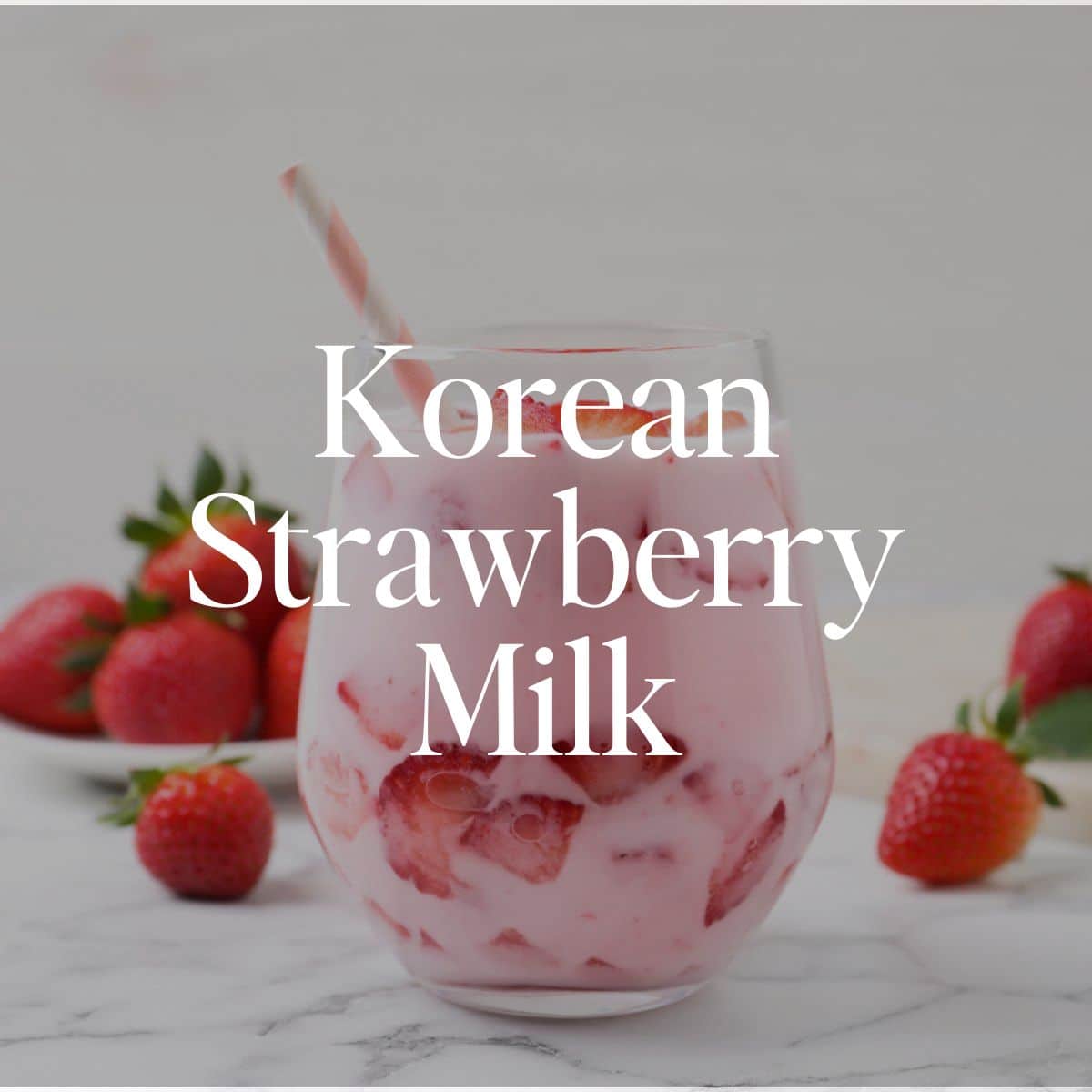 Korean Strawberry Milk