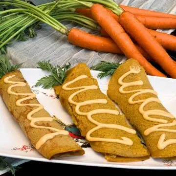 Delicious High Protein Carrot Cake Crepes