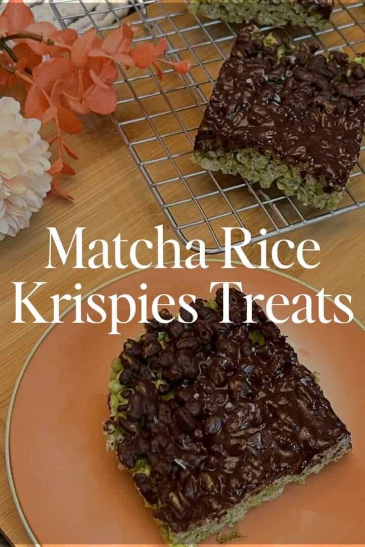 Matcha Rice Krispies Treats