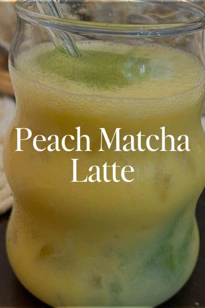 Peach Matcha Latte