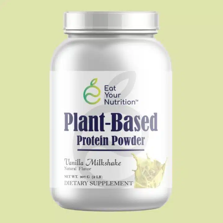 Vanilla plant-based protein powder by Eat Your Nutrition™