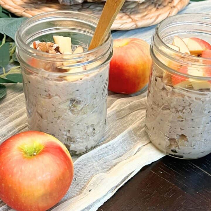 Ingredients apple pie overnight protein oats recipe