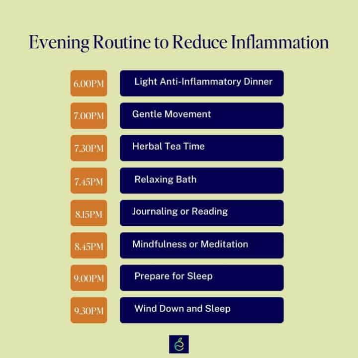 8 Step Evening Sleep Routine to Reduce Inflammation