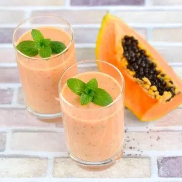 papaya smoothie for weight loss and constipation.