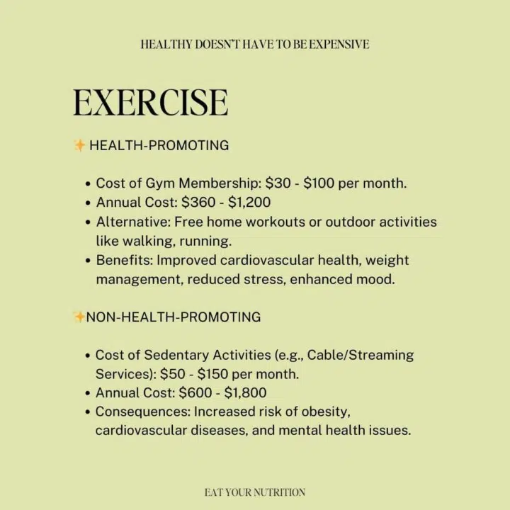 Exercise is an important part of a healthy lifestyle plan.