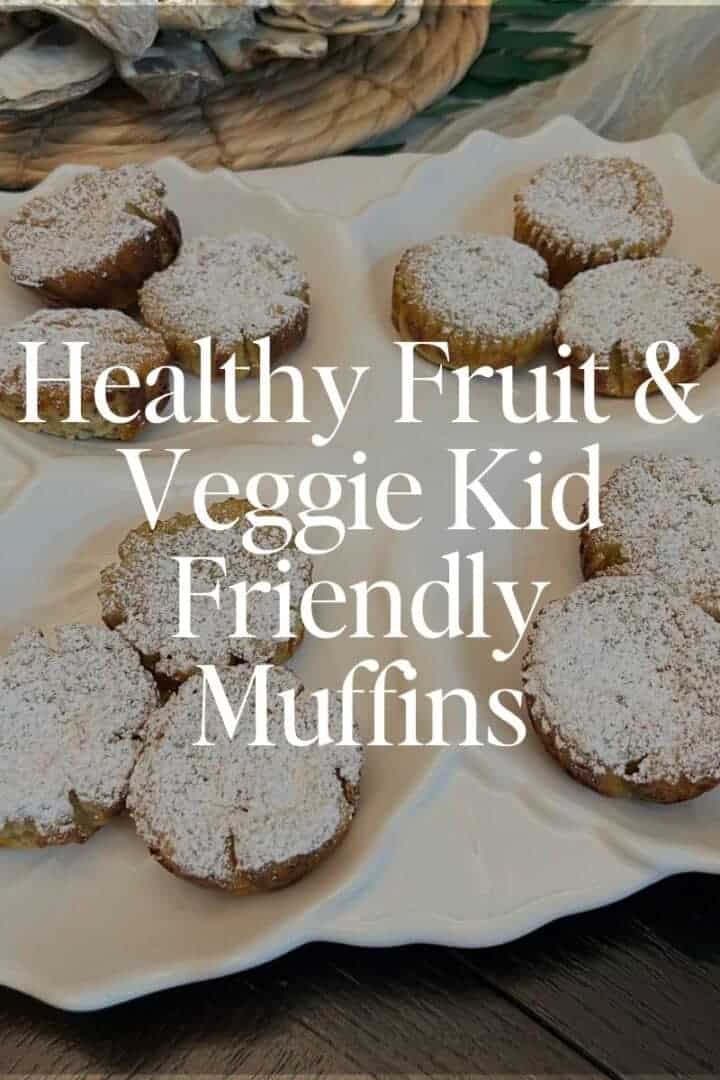 Healthy fruit & veggie kid-friendly muffins recipe, packed with antioxidant-rich fruits & vegetables. Fruit & veggies muffins are delicious.