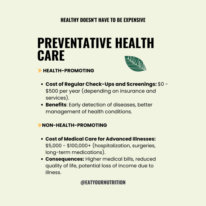 preventative health care.