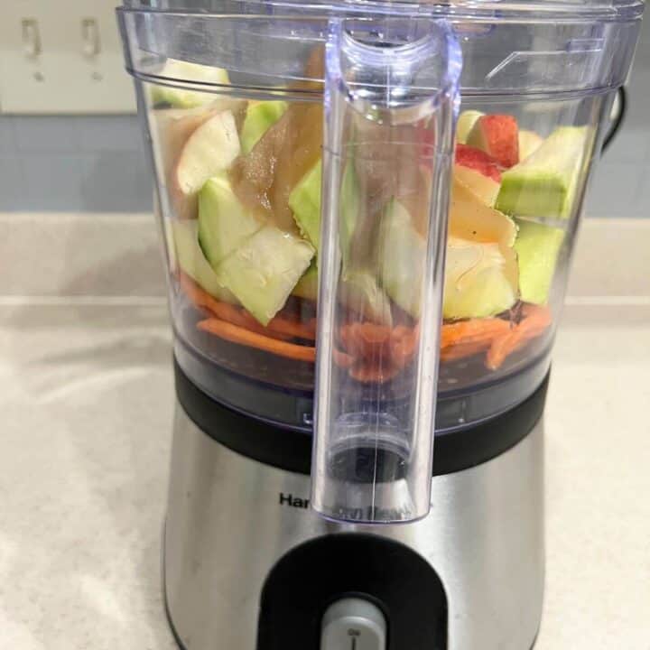 process the fruits and vegetables