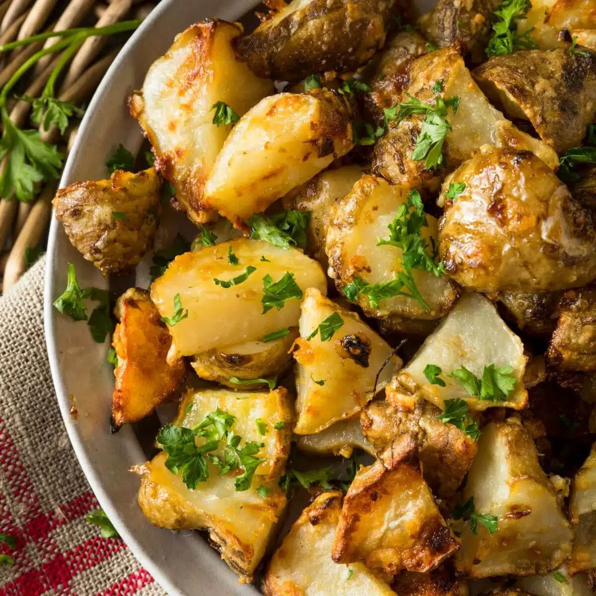 roasted Jerusalem artichokes